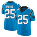 Carolina #25 Brooks Player Football V Neck Short Sleeve Blue Jersey Jonathon For Men Youth Women Gift