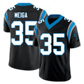 Carolina #35 Meiga Player Football V Neck Short Sleeve Black Jersey Malick For Men Youth Women Gift