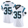 Carolina #35 Meiga Player Football V Neck Short Sleeve White Jersey Malick For Men Youth Women Gift