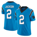 Carolina #2 Jackson Player Football V Neck Short Sleeve Blue Jersey Mike For Men Youth Women Gift