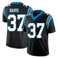 Carolina #37 Davis Player Football V Neck Short Sleeve Black Jersey Miles For Men Youth Women Gift