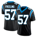 Carolina #57 Freeling Player Football V Neck Short Sleeve Black Jersey Monroe For Men Youth Women Gift