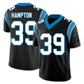 Carolina #39 Hampton Player Football V Neck Short Sleeve Black Jersey Nick For Men Youth Women Gift