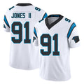 Carolina #91 Jones II Player Football V Neck Short Sleeve White Jersey Patrick For Men Youth Women Gift