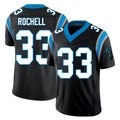 Carolina #33 Rochell Player Football V Neck Short Sleeve Black Jersey Robert For Men Youth Women Gift