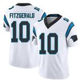 Carolina #10 Fitzgerald Player Football V Neck Short Sleeve White Jersey Ryan For Men Youth Women Gift