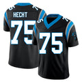 Carolina #75 Hecht Player Football V Neck Short Sleeve Black Jersey Sam For Men Youth Women Gift