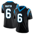 Carolina #6 Martin Player Football V Neck Short Sleeve Black Jersey Sam For Men Youth Women Gift