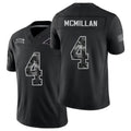 Carolina #4 McMillan Player Football V Neck Short Sleeve Black Jersey Tetairoa For Men Youth Women Gift