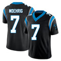 Carolina #7 Moehrig Player Football V Neck Short Sleeve Black Jersey Tre'von For Men Youth Women Gift
