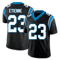 Carolina #23 Etienne Player Football V Neck Short Sleeve Black Jersey Trevor For Men Youth Women Gift