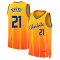 Charlotte #21 Mbeng Player Basketball Sleeveless Yellow Jersey Bez For Adult Youth