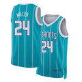 Charlotte #24 Miller Player Basketball Sleeveless Teal Jersey Brandon For Adult Youth