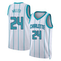 Charlotte #24 Miller Player Basketball Sleeveless White Jersey Brandon For Adult Youth
