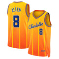 Charlotte #8 Allen Player Basketball Sleeveless Yellow Jersey Grayson For Adult Youth