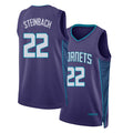 Charlotte #22 Steinbach Player Basketball Sleeveless Purple Jersey Hannes For Adult Youth