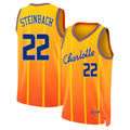 Charlotte #22 Steinbach Player Basketball Sleeveless Yellow Jersey Hannes For Adult Youth