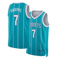 Charlotte #7 Knueppel Player Basketball Sleeveless Teal Jersey Kon For Adult Youth