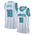 Charlotte #18 Boswell Player Basketball Sleeveless White Jersey Kylan For Adult Youth