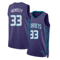 Charlotte #33 McNeeley Player Basketball Sleeveless Purple Jersey Liam For Adult Youth
