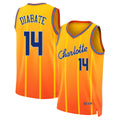 Charlotte #14 Diabate Player Basketball Sleeveless Yellow Jersey Moussa For Adult Youth