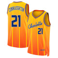Charlotte #21 Connaughton Player Basketball Sleeveless Yellow Jersey Pat For Adult Youth