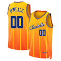 Charlotte #00 O'Neale Player Basketball Sleeveless Yellow Jersey Royce For Adult Youth