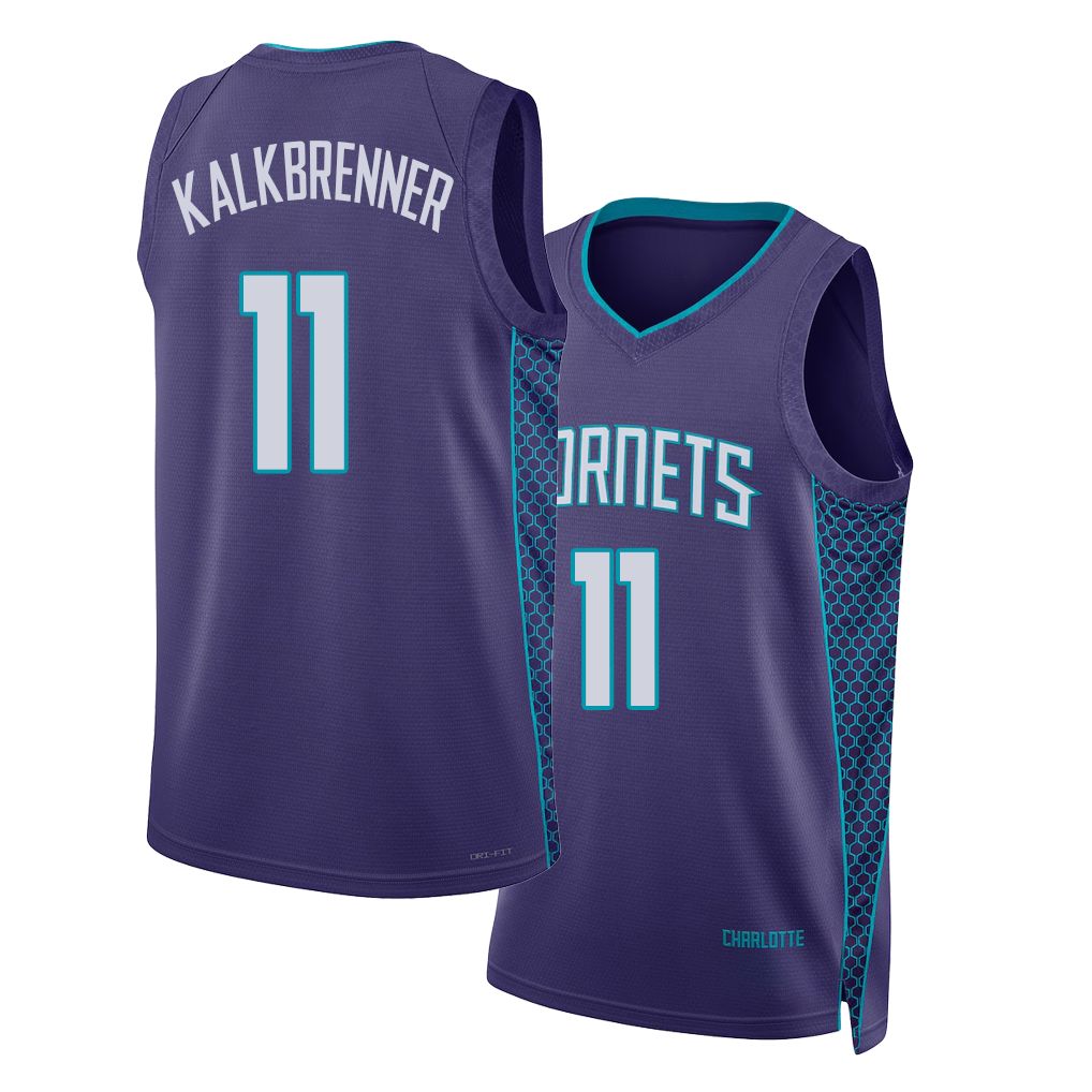 Charlotte #11 Kalkbrenner Player Basketball Sleeveless Purple Jersey Ryan For Adult Youth