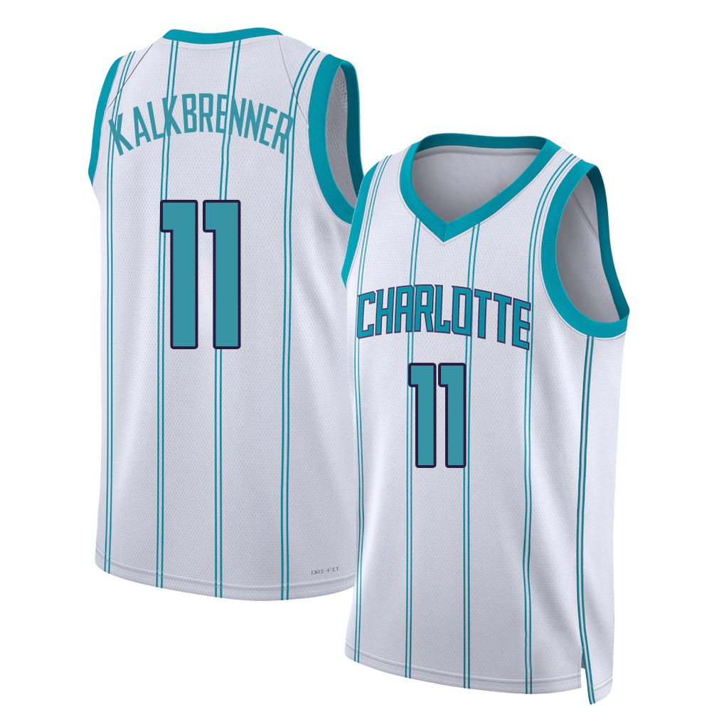 Charlotte #11 Kalkbrenner Player Basketball Sleeveless White Jersey Ryan For Adult Youth