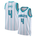 Charlotte #4 James Player Basketball Sleeveless White Jersey Sion For Adult Youth
