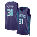 Charlotte #31 Salaun Player Basketball Sleeveless Purple Jersey Tidjane For Adult Youth