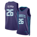 Charlotte #26 Tillman Player Basketball Sleeveless Purple Jersey Xavier For Adult Youth
