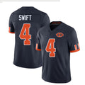 Chicago #4 Swift Football V Neck Short Sleeve Navy Jersey D'Andre For Men Youth Women Gift