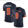 Chicago #9 Walker Football V Neck Short Sleeve Navy Jersey Jahdae For Men Youth Women Gift
