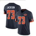 Chicago #73 Jackson Football V Neck Short Sleeve Navy Jersey Jonah For Men Youth Women Gift