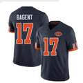 Chicago #17 Bagent Football V Neck Short Sleeve Navy Jersey Tyson For Men Youth Women Gift