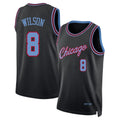 Chicago #8 Wilson Player Basketball Sleeveless Black Jersey Caleb For Adult Youth
