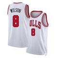 Chicago #8 Wilson Player Basketball Sleeveless White Jersey Caleb For Adult Youth