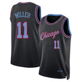 Chicago #11 Miller Player Basketball Sleeveless Black Jersey Leonard For Adult Youth