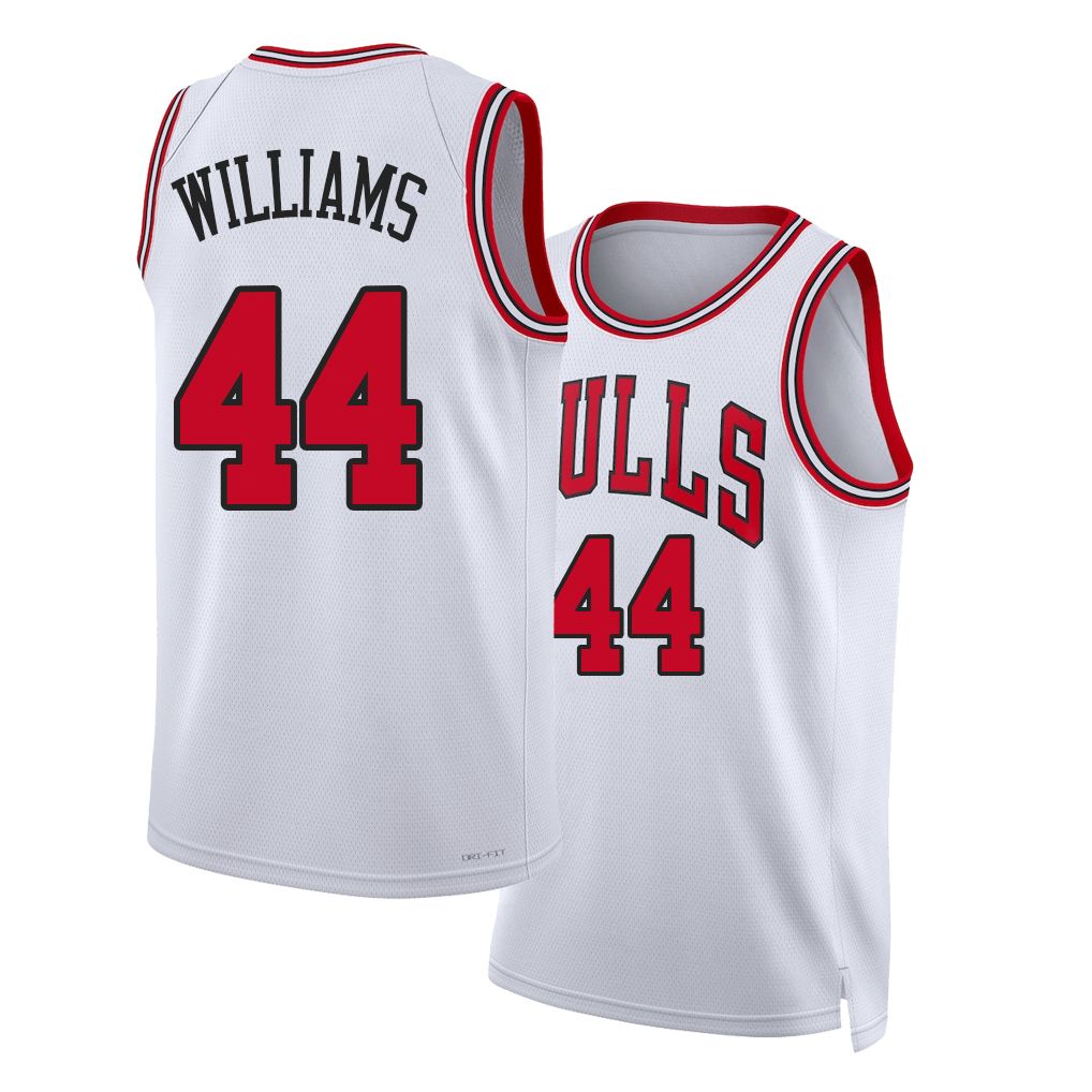 Chicago #44 Williams Player Basketball Sleeveless White Jersey Patrick For Adult Youth