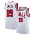 Chicago #19 Awaka Player Basketball Sleeveless White Jersey Tobe For Adult Youth