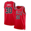 Chicago #30 Jones Player Basketball Sleeveless Red Jersey Tre For Adult Youth