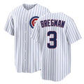Chicago C #3 Bregman Player Baseball Short Sleeve White Jersey Alex For Men Women Youth Gift