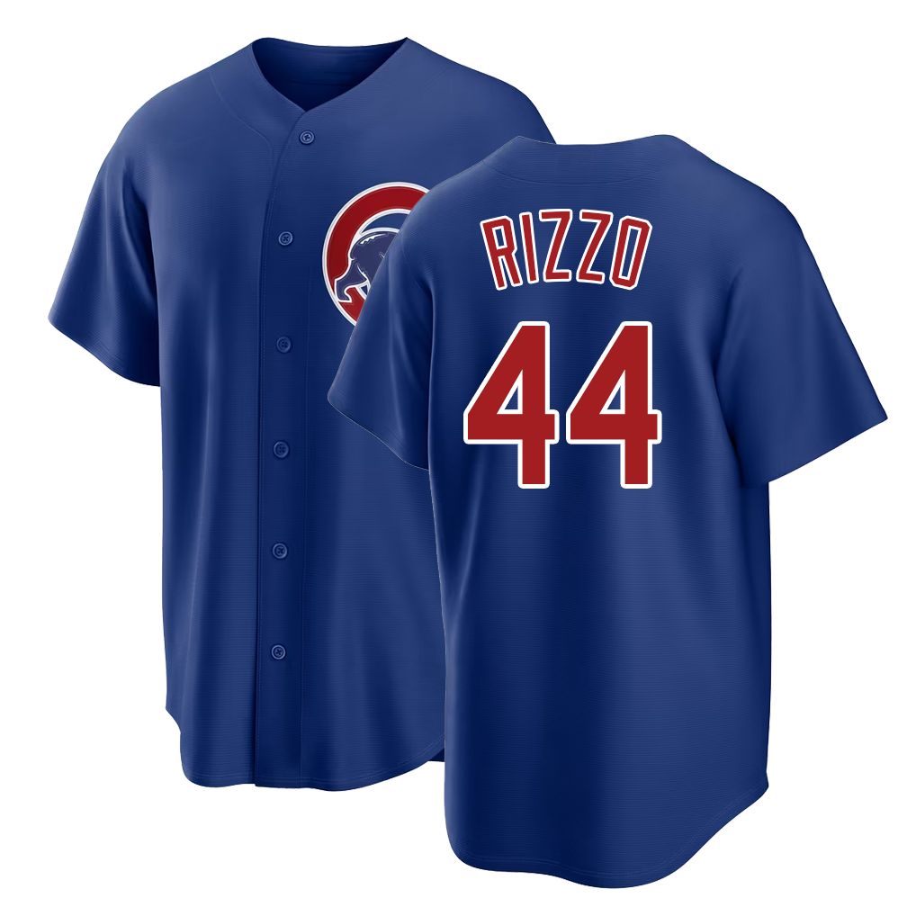 Chicago C #44 Rizzo Player Baseball Short Sleeve Royal Jersey Anthony For Men Women Youth Gift