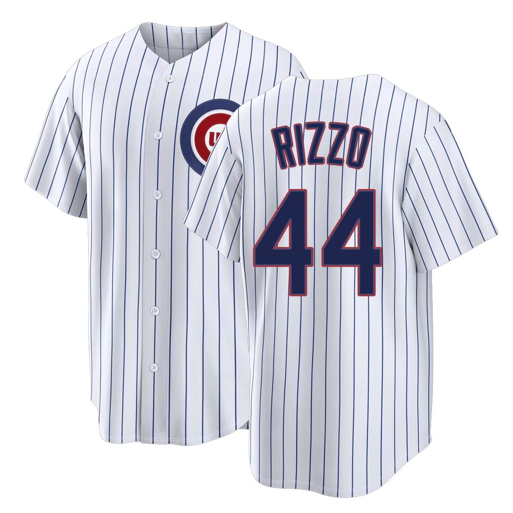 Chicago C #44 Rizzo Player Baseball Short Sleeve White Jersey Anthony For Men Women Youth Gift