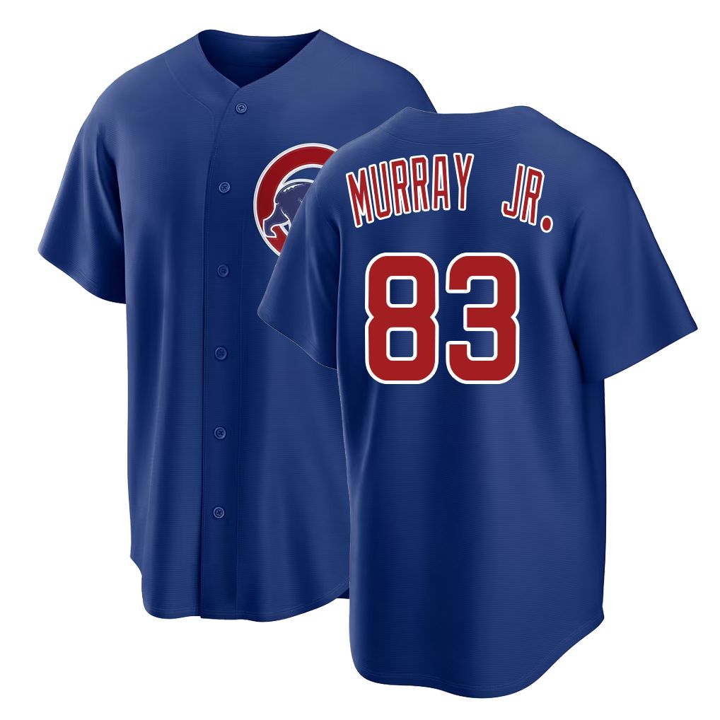 Chicago C #83 Murray Jr. Player Baseball Short Sleeve Royal Jersey BJ For Men Women Youth Gift