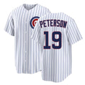 Chicago C #19 Peterson Player Baseball Short Sleeve White Jersey David For Men Women Youth Gift