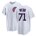 Chicago C #71 Webb Player Baseball Short Sleeve White Jersey Jacob For Men Women Youth Gift