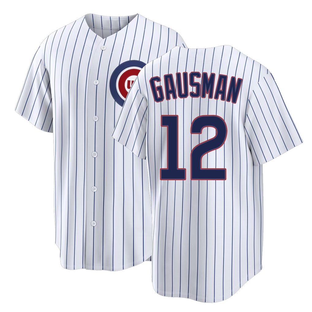 Chicago C #12 Gausman Player Baseball Short Sleeve White Jersey Kevin For Men Women Youth Gift