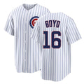 Chicago C #16 Boyd Player Baseball Short Sleeve White Jersey Matthew For Men Women Youth Gift
